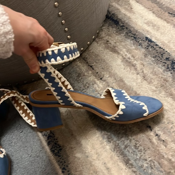 Anthropologie Matiko Melanie Leather Heel Sandals - Picture 5 of 10